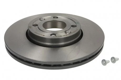 Диск тормозной DACIA LOGAN, NISSAN, RENAULT, передн., вент. (пр-во) BREMBO 09.9078.11