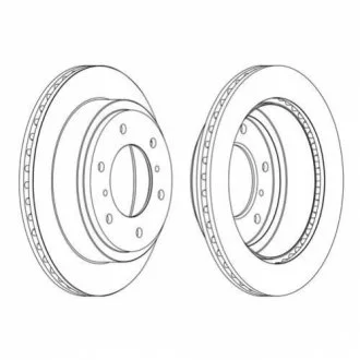 Гальмівний диск FERODO DDF1385C