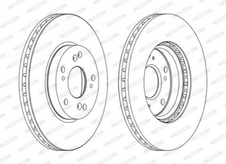 Гальмівний диск FERODO DDF1557C