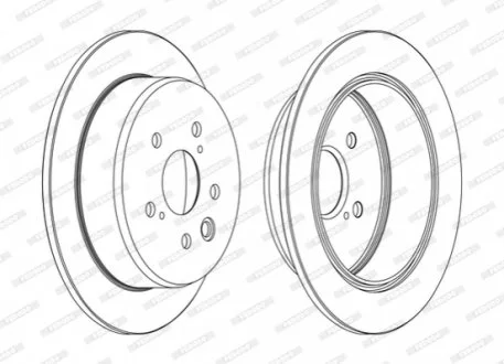 Гальмівний диск FERODO DDF1815C