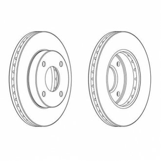 Гальмівний диск FERODO DDF2134C