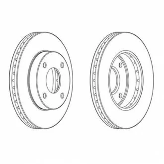 Гальмівний диск FERODO DDF2134C