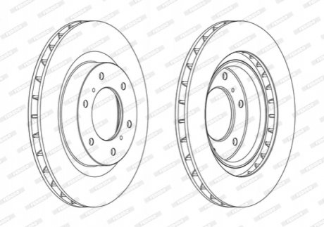 Гальмівний диск FERODO DDF1757C