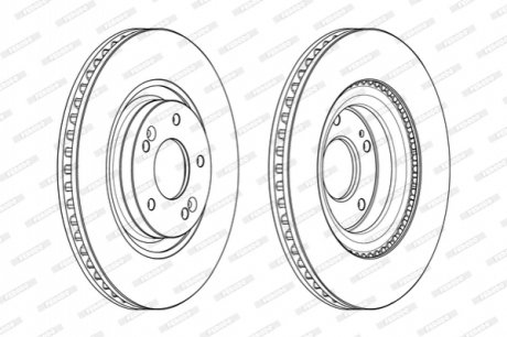 Гальмівний диск FERODO DDF2199C