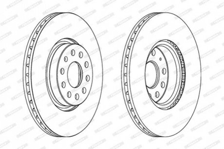 Гальмівний диск FERODO DDF1305C