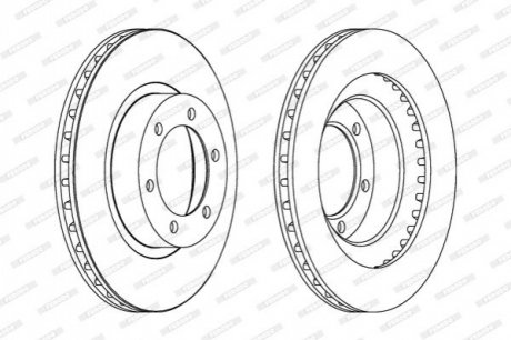 Гальмівний диск FERODO DDF1594C