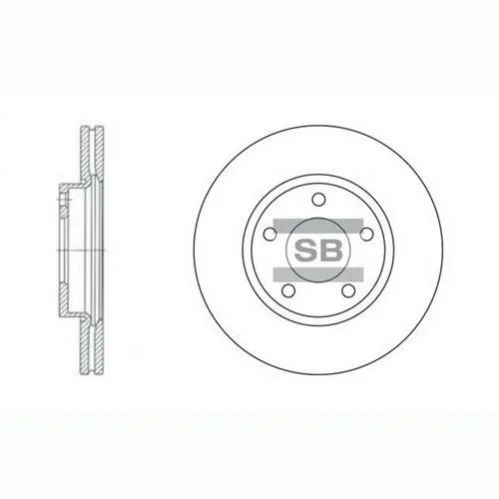 Гальмівний диск Hi-Q (SANGSIN) SD4401 (фото 1)
