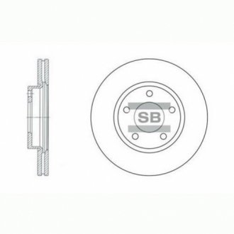 Гальмівний диск Hi-Q (SANGSIN) SD4401