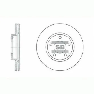 Гальмівний диск Hi-Q (SANGSIN) SD4401
