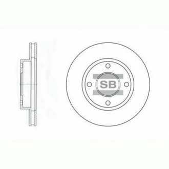 Гальмівний диск Hi-Q (SANGSIN) SD3027
