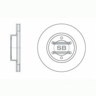 Гальмівний диск Hi-Q (SANGSIN) SD4004