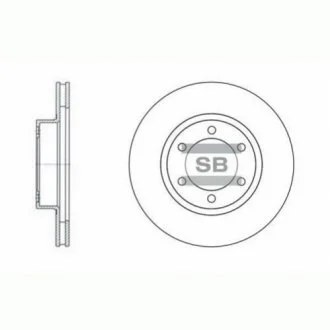 Гальмівний диск Hi-Q (SANGSIN) SD4004