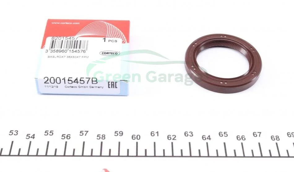 Сальник двигателя N PSA 1.1/1.4/1.4D/1.6/2.0 EW10A 36X50X7 (пр-во Corteco) CORTECO 20015457B (фото 1)