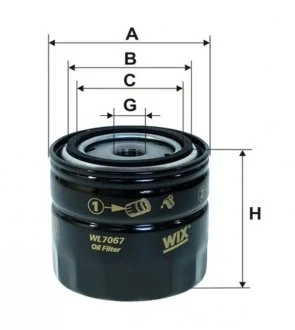Фільтр масляний WIX WL7067