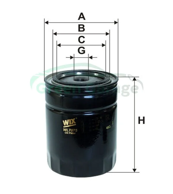 Фільтр масляний WIX WL7075 (фото 1)