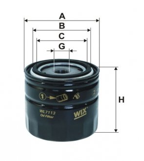 Фільтр масляний WIX WL7113