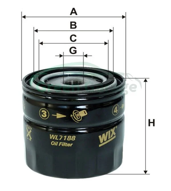 Фільтр масляний WIX WL7188 (фото 1)