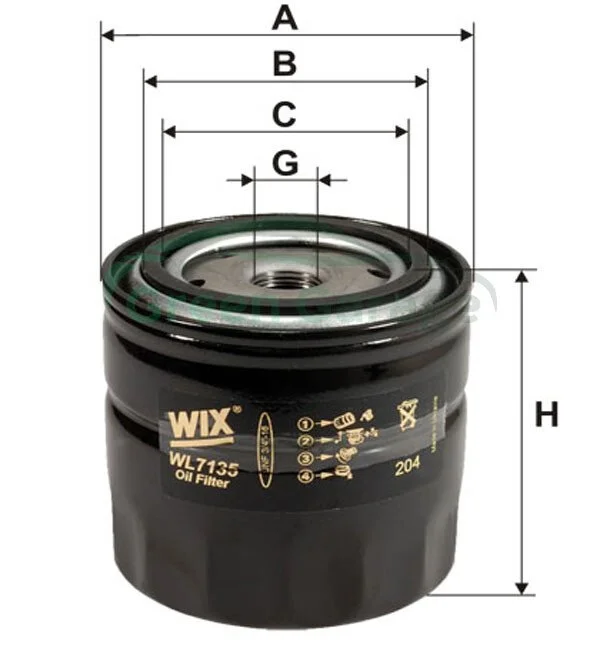 Фільтр масляний WIX WL7135 (фото 1)