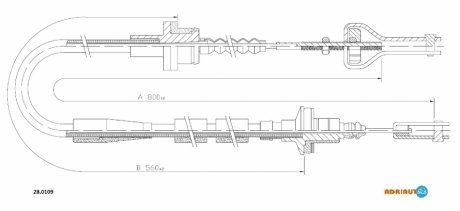 Трос зчеплення ADRIAUTO 28.0109