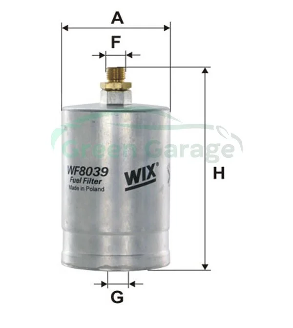 Фильтр топл. MB W124 /PP835 (пр-во -Filtron) WIX WF8039 (фото 1)