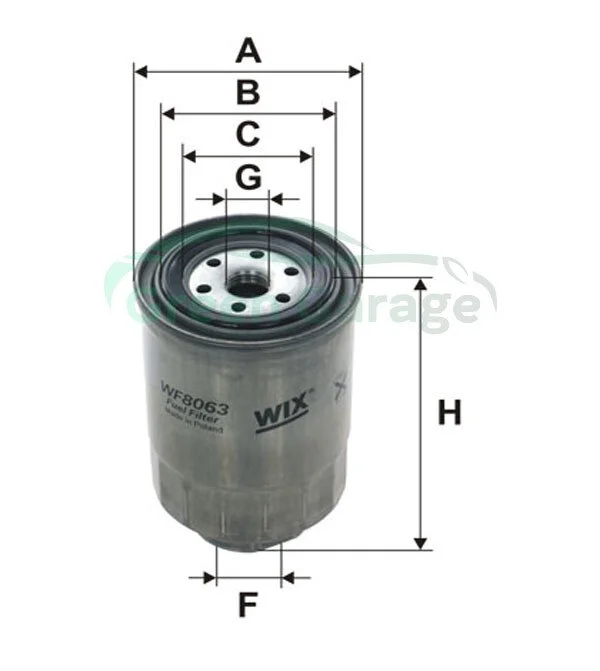 Фильтр топл. NISSAN /PP857 (пр-во -Filtron) WIX WF8063 (фото 1)
