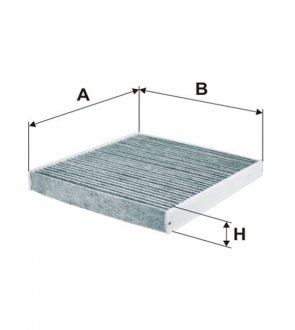 Фильтр салона Audi A3; Seat; Skoda; Volkswagen угольный (-Filtron) WIX WP2089