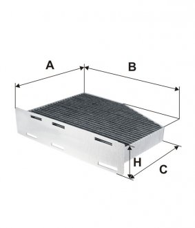 Фильтр салона AUDI, VW, SKODA /K1111A угольный (-Filtron) WIX WP9147