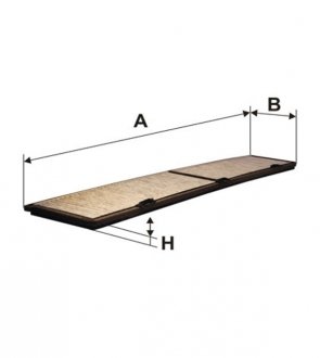 Фильтр салона BMW 1 (E81/82), 3 (E90/91), X1 (E84) угольный (-FILTERS) WIX WP9233