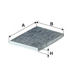 Фильтр салона NISSAN QASHQAI 06-, X-TRAIL 07- угольный (пр-во -FILTERS) WIX WP9351