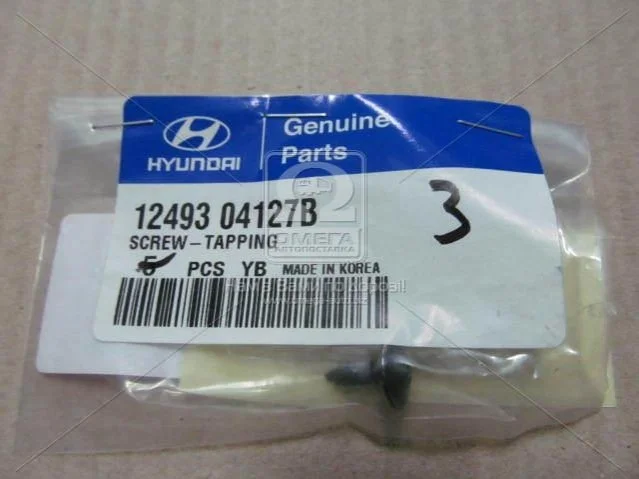 Саморез (пр-во Mobis) Hyundai/Kia/Mobis 1249304127b (фото 1)