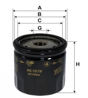 Фильтр масляный двигателя FIAT OP534/ (-Filtron) WIX WL7079