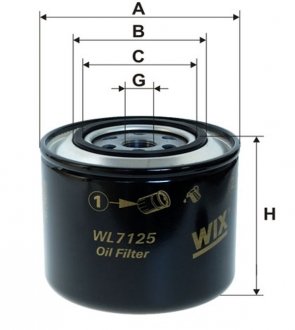 Фильтр масляный двигателя RENAULT, VW /OP569 (-Filtron) WIX WL7125