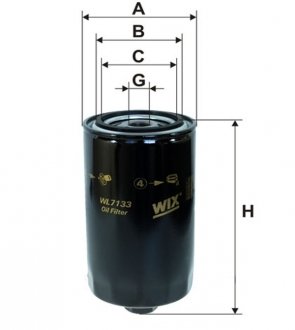 Фильтр масляный двигателя VW T4 /OP574 (-Filtron) WIX WL7133