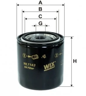 Фильтр масляный двигателя NISSAN /OP581 (пр-во -Filtron) WIX WL7143