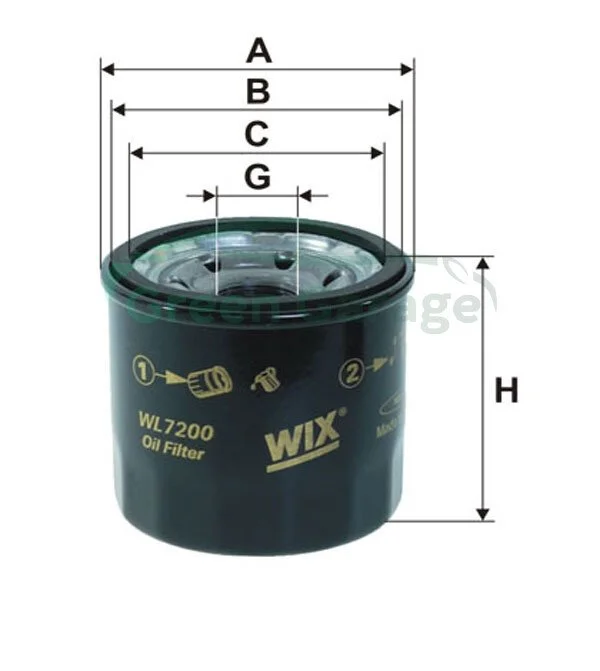 Фільтр оливи WIX WL7200 (фото 1)