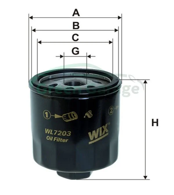 Фільтр оливи WIX WL7203 (фото 1)