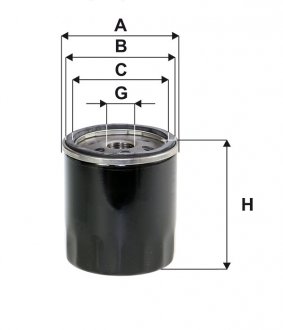 Фильтр масляный двигателя FORD 1.0-2.0 EcoBoost 10- (-FILTERS) WIX WL7510