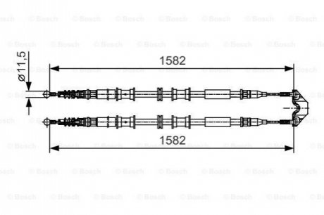 Трос гальма BOSCH 1987482138