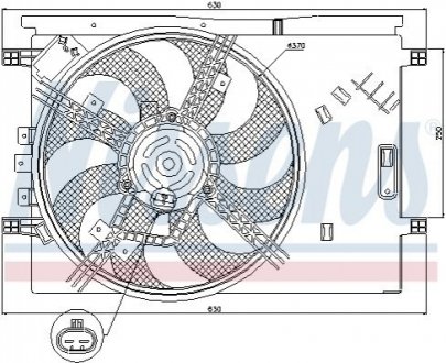 Вентилятор радіатора NISSENS 85564