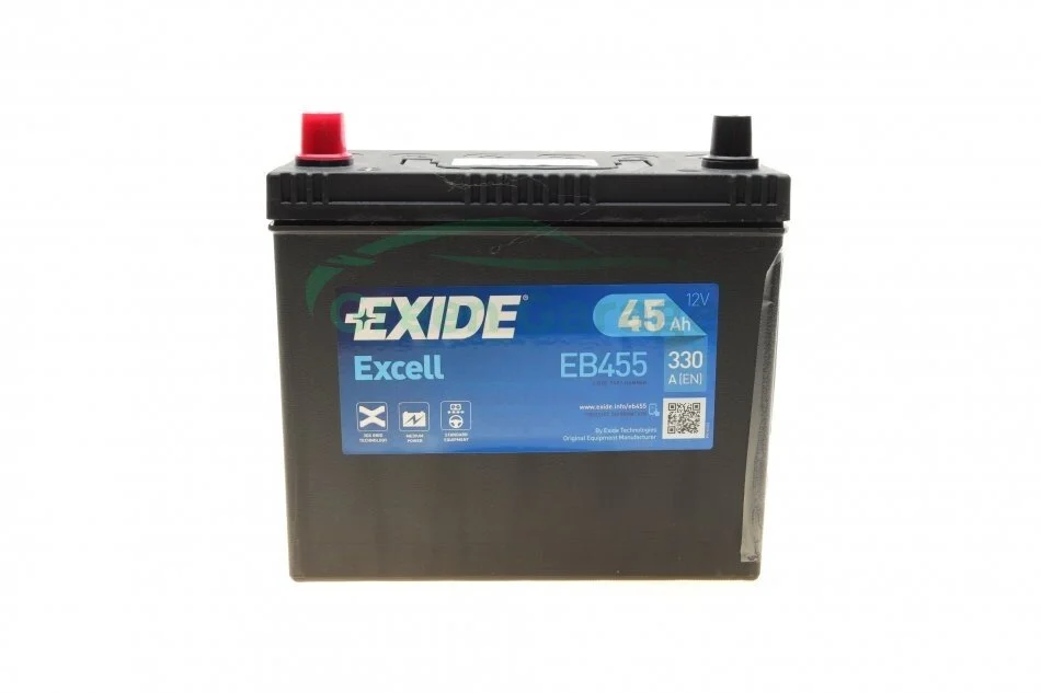Аккумулятор 45Ah-12v Exide EXCELL(234х127х220),L,EN330 Азия EXIDE EB455 (фото 1)