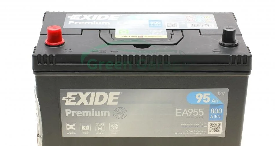 Акумулятор 95Ah-12v Exide PREMIUM (302х171х222), L, EN800 Азія EXIDE EA955 (фото 1)