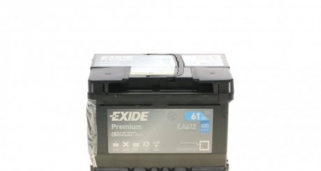 Аккумулятор 61Ah-12v PREMIUM(242х175х175),R,EN600 EXIDE EA612