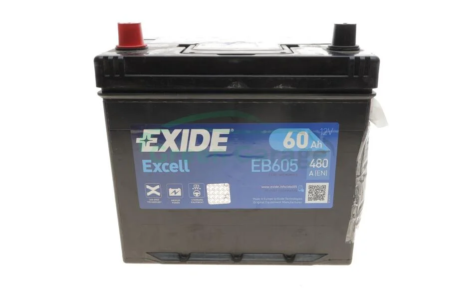 Акумулятор 60Ah-12v Exide EXCELL (230х172х220), L, EN480 Азія EXIDE EB605 (фото 1)