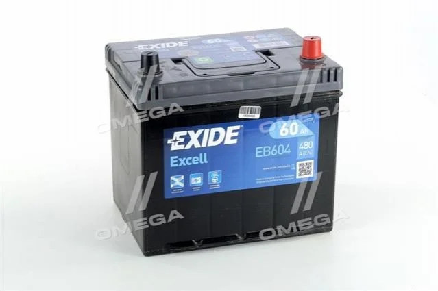 Акумулятор 60Ah-12v Exide EXCELL (230х172х220), R, EN480 Азія EXIDE EB604 (фото 1)