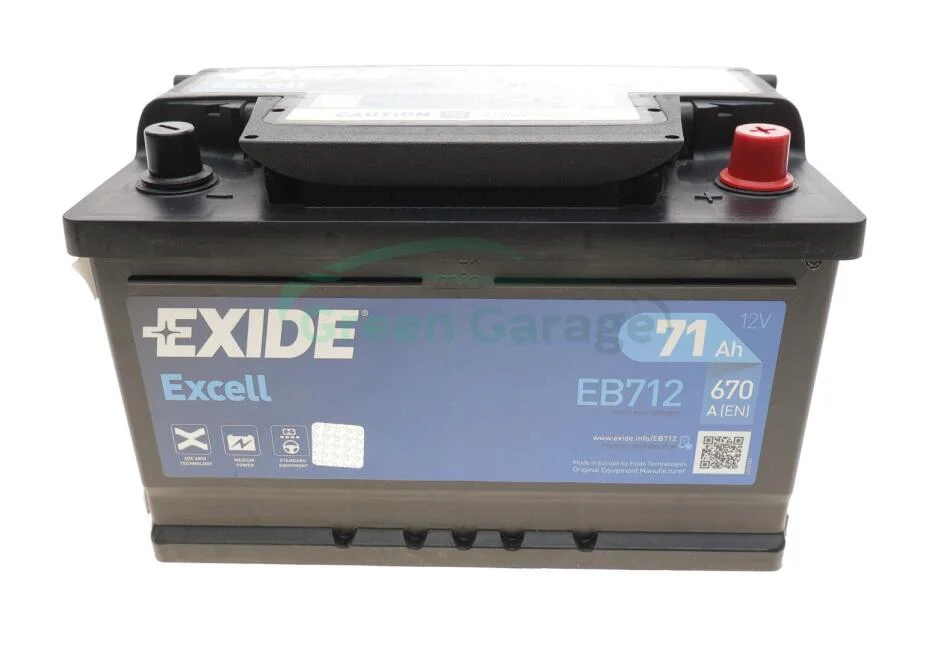 Акумулятор EXIDE EB712 (фото 1)