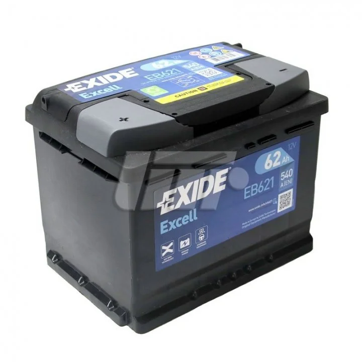 Аккумулятор 62Ah-12v Exide EXCELL(242х175х190),L,EN540 EXIDE EB621 (фото 1)