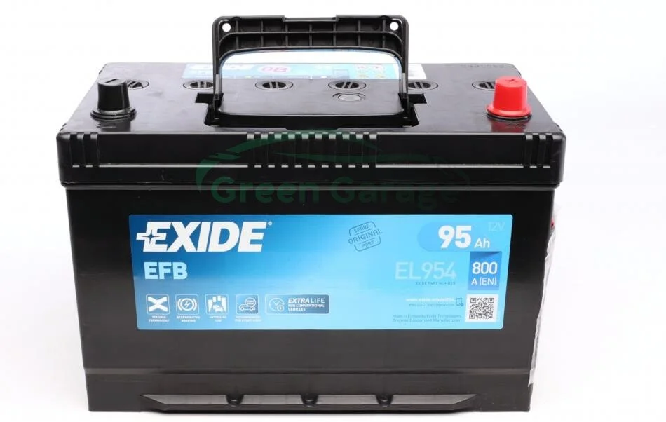 Акумулятор 95Ah-12v Exide EFB (306х173х222), R, EN800 Азія EXIDE EL954 (фото 1)