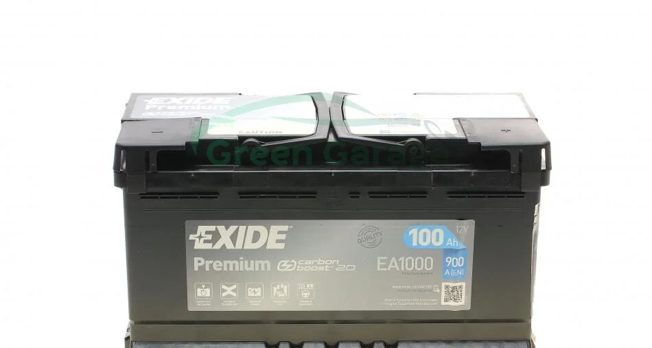 Акумулятор 100Ah-12v Exide PREMIUM (353х175х190), R, EN900 EXIDE EA1000 (фото 1)