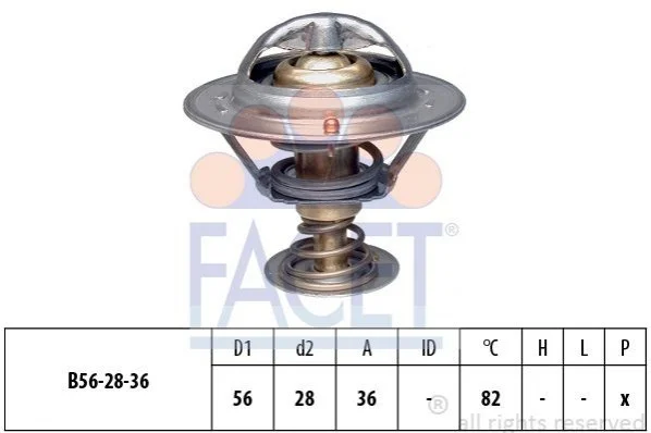 Термостат системи охолодження FACET 7.8222S (фото 1)
