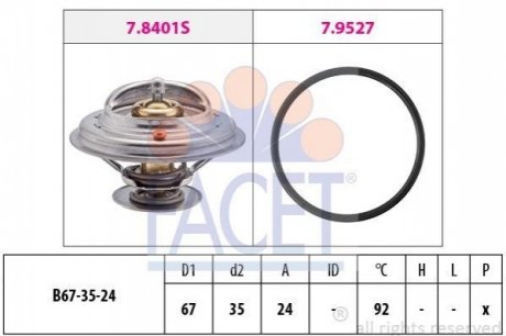 Термостат, охолоджувальна рідина FACET 7.8401